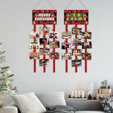 2x Christmas Card Holder with