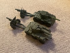 Vintage Crescent Toys Saladin Tank And Gun Set X2