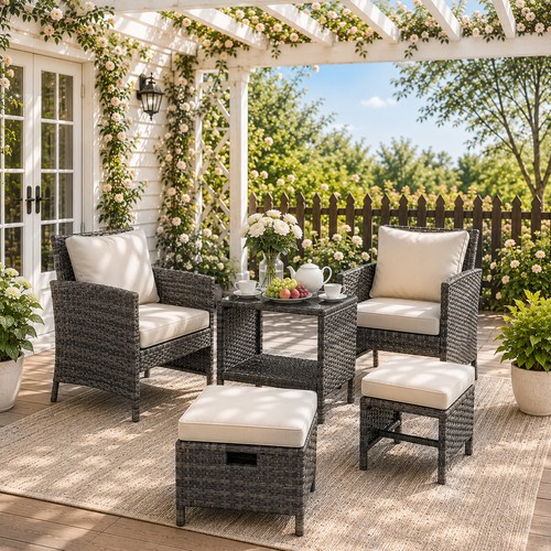 Piece garden rattan - 5,
