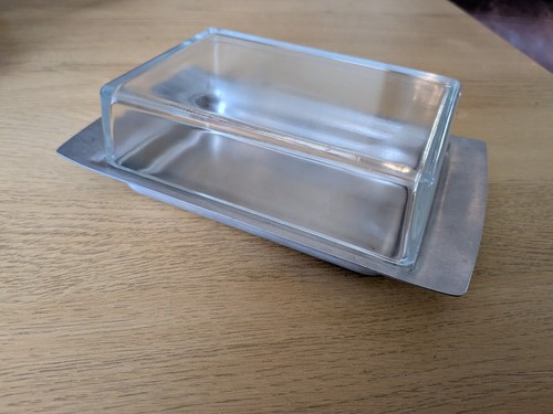 Butter dish with - dish,