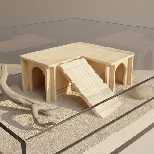 Wooden enclosure ramp - ramp, light