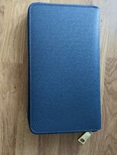 Ladies Leather Purse, Italian Leather Women's Wallet Purse with Gold Trims