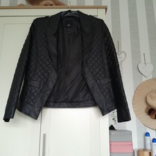 River Island Woman's Faux Leather Jacket Size 10