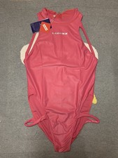 Leohex Womens Size XXL Pink Back Zip One Piece Swimsuit - New with Tags