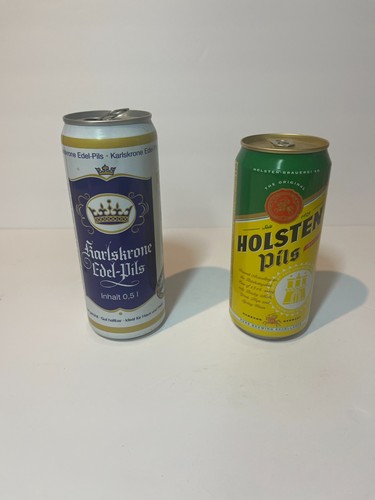 Two vintage german - vintage, cans