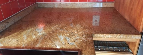 Granite worktop golden brown - granite,