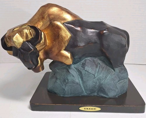 Cubist style buffalo bison - buffalo,