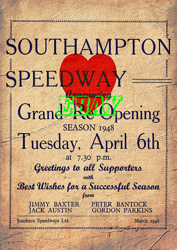 Southampton speedway aged look - speedway,