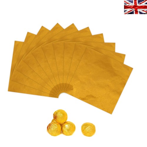 100 sheets gold foil candy - of,