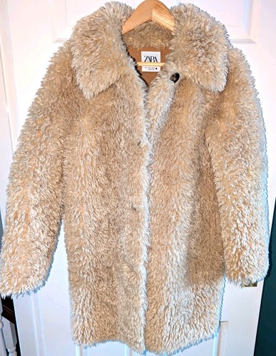 Zara women beige faux - zara,