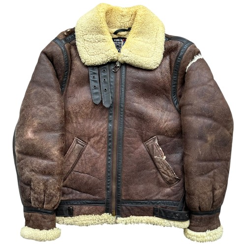 Schott flight mouton - mouton, leather