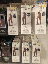 Primark Black 5 Pair Matt