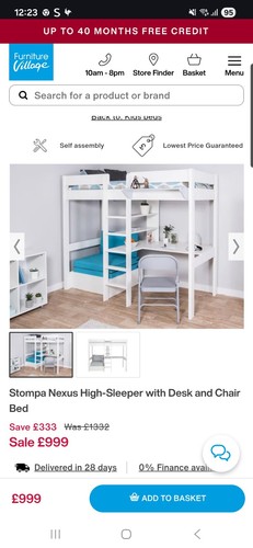 Stompa high sleeper - sleeper, with