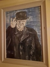 Winston Churchill Painting