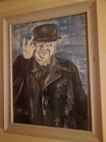 Winston churchill painting - winston,