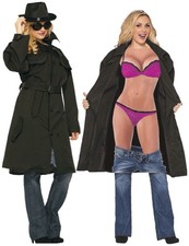 The Flasher Female Trench Coat Bikini Body Panel Adult Womens Costume
