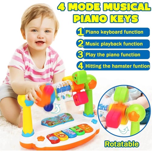 Baby piano toy rotating - toy, –