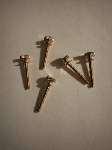 Brass knurled thumb screws - thumb,