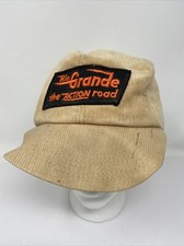 Vintage Rio Grande Railroad Train Corduroy K-Products Snapback Hat Damaged