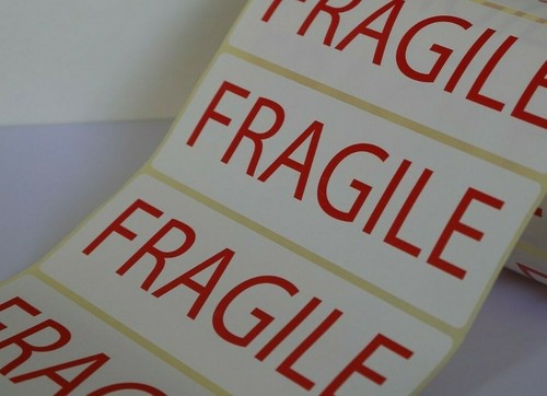 Fragile sticky labels self - fragile,