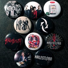10 HALESTORM 1" Buttons - FREE