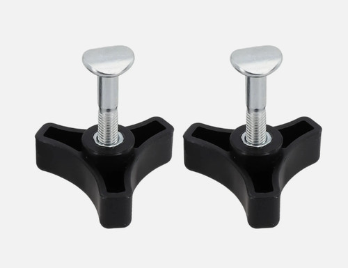 2pcs triangle handle - knob, nut