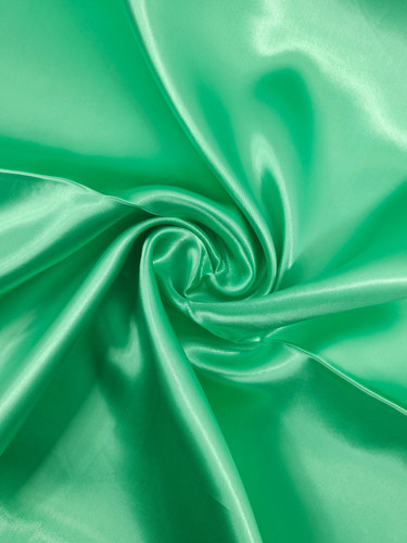 Minty green liquid satin - minty,