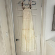 Ivory Lace Trim V-Neck Strappy