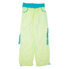ZUMBA Womens Track Pants Green Straight XL W30 L34