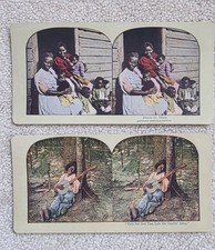 RARE STEREOVIEW CARDS LOT OF 2
