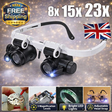 LED Headband Magnifier 8X 15X