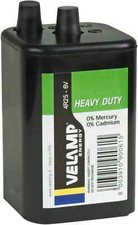 Velamp 4R25 6V Square Battery Zinc Carbon, Long-Lasting Power for Torches & More