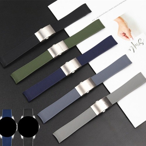 Curved rubber silicone watch - rubber,