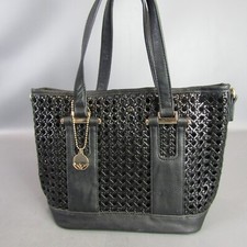 Big Buddha Black Leather Purse