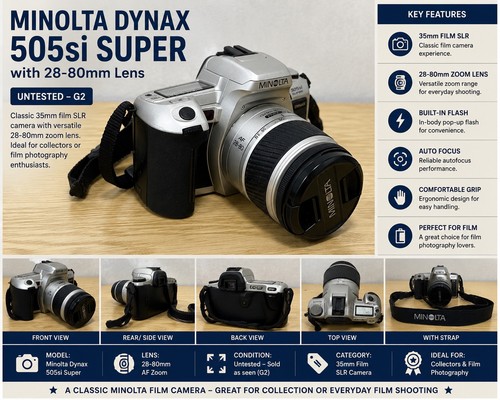 Minolta dynax 505si super - minolta, with