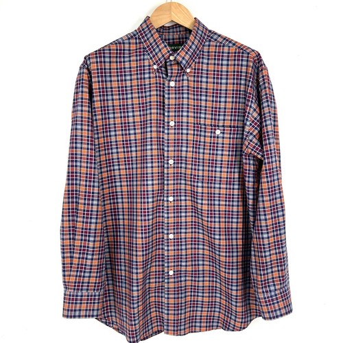 Orvis mens plaid long - l, sleeve