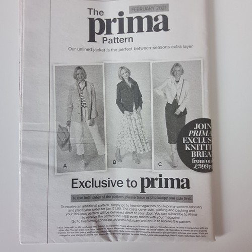 Prima sewing pattern - prima,