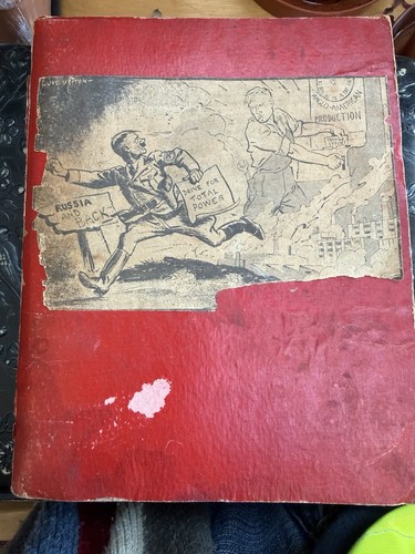 Ww2 cartoon scrap - cartoon, book