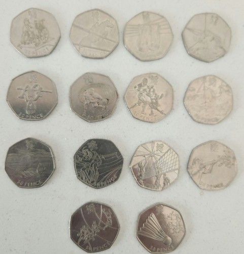 Olympic 2011 50p coins - olympic,