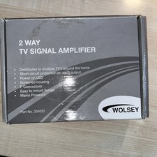 Wolsey 2-Way TV Signal Amplifier 334038