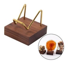 Brass Arm Wooden Base Display