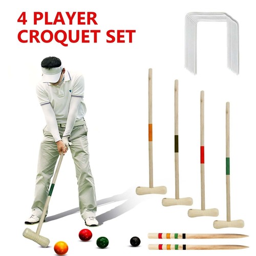New player croquet set - new, 4