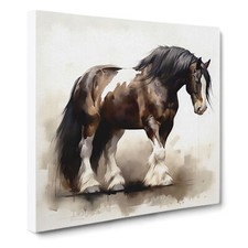 Shire Horse Gestural Art No.1