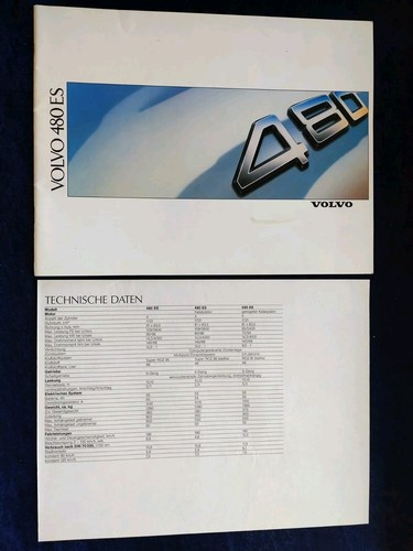 1988 volvo 480 brochure - 1988, +