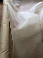 Silk organza, 54", pale gold