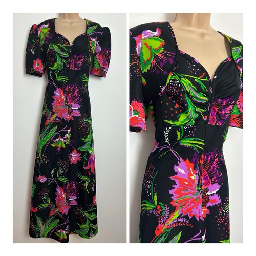 Vintage 1970s black pink - vintage, &