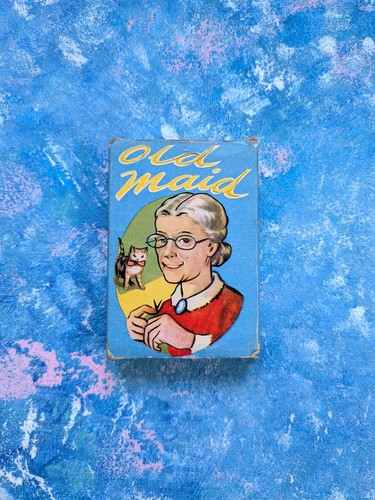 Vintage old maid card game - old,