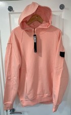 Hooded Mens Pink Stone Island