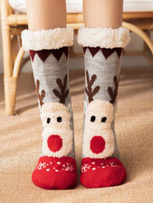Women Reindeer Slipper Socks
