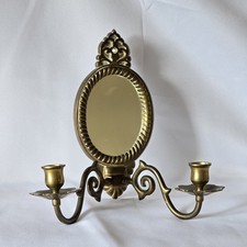 Vintage brass mirror wall - vintage,
